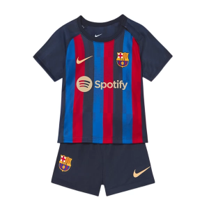 Billiga Fotbollströjor FC Barcelona Barn Hemma tröja 2022 2023 – Kortärmad