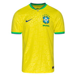 Brasilien Hemma Fotbollströjor VM 2022 – Kortärmad