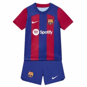 Billiga Fotbollströjor FC Barcelona Barn Hemma tröja 2023 2024 – Kortärmad